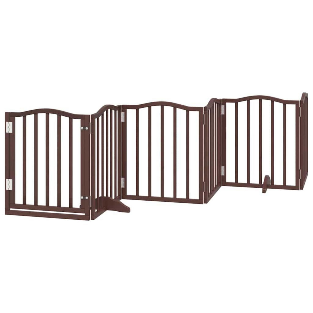 VIDAXL Barriere pour chien porte pliable 12 panneaux bois de peuplier