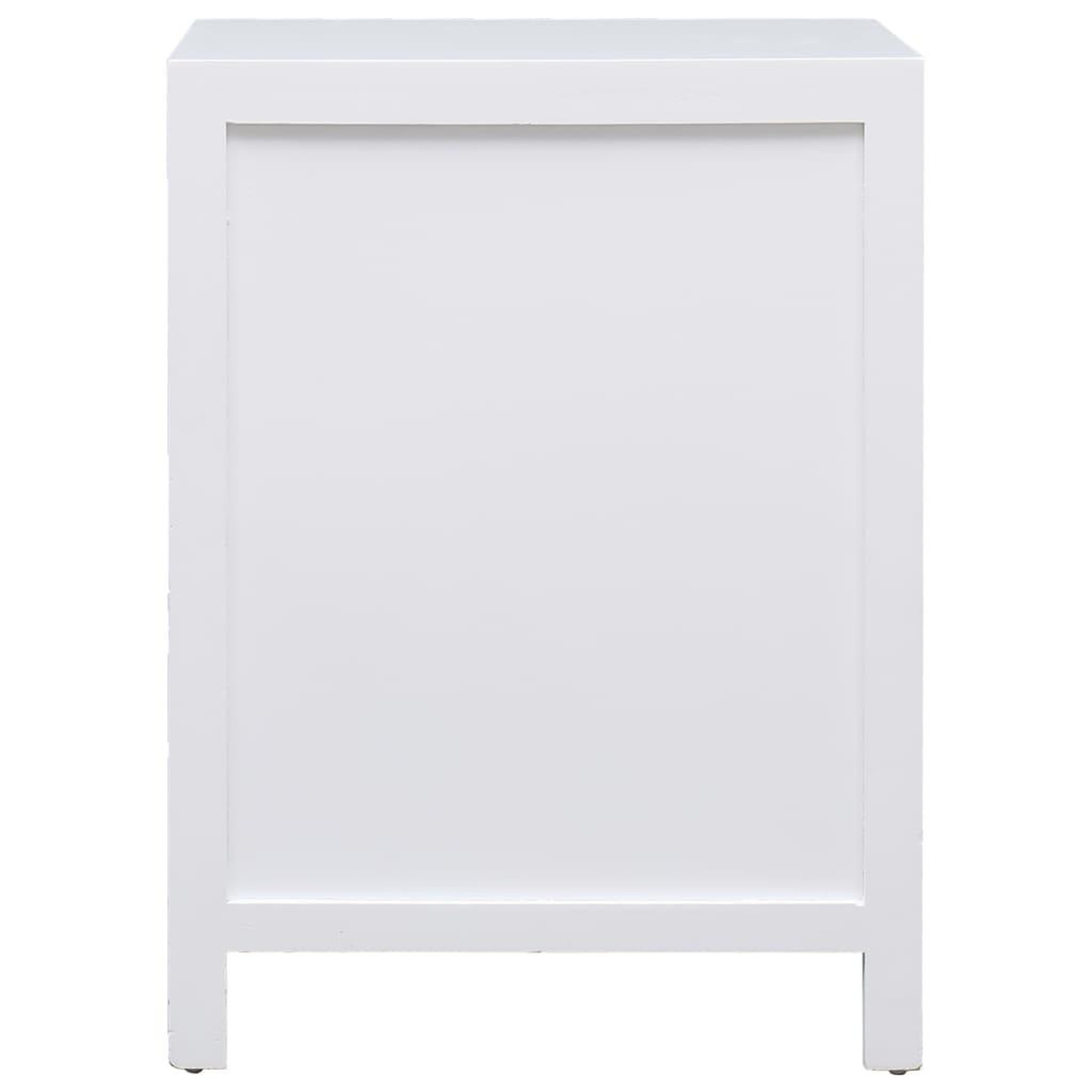 Voir la diapositive 3 : VIDAXL Table de chevet Blanc 38 x 28 x 52 cm Bois de Paulownia