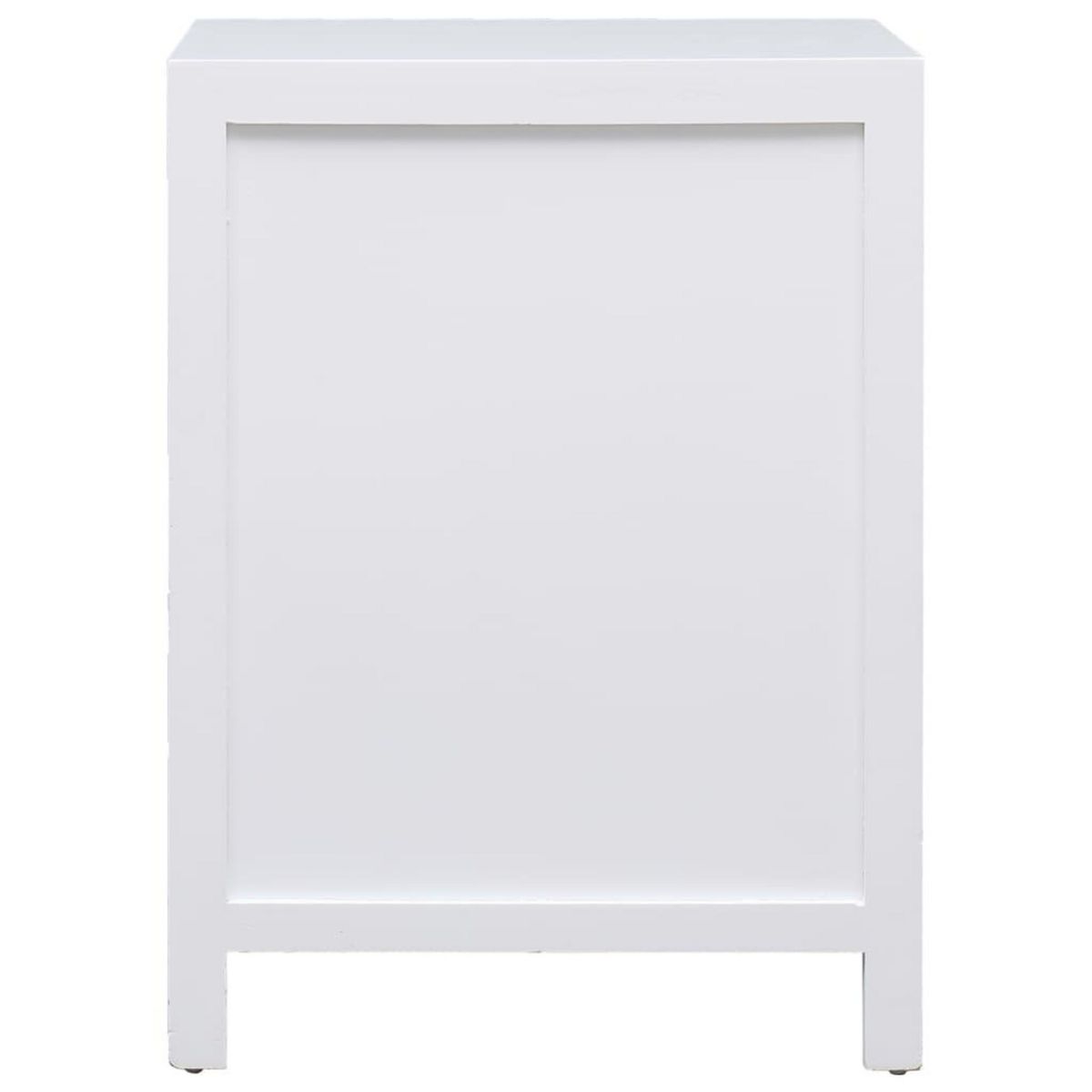 VIDAXL Table de chevet Blanc 38 x 28 x 52 cm Bois de Paulownia