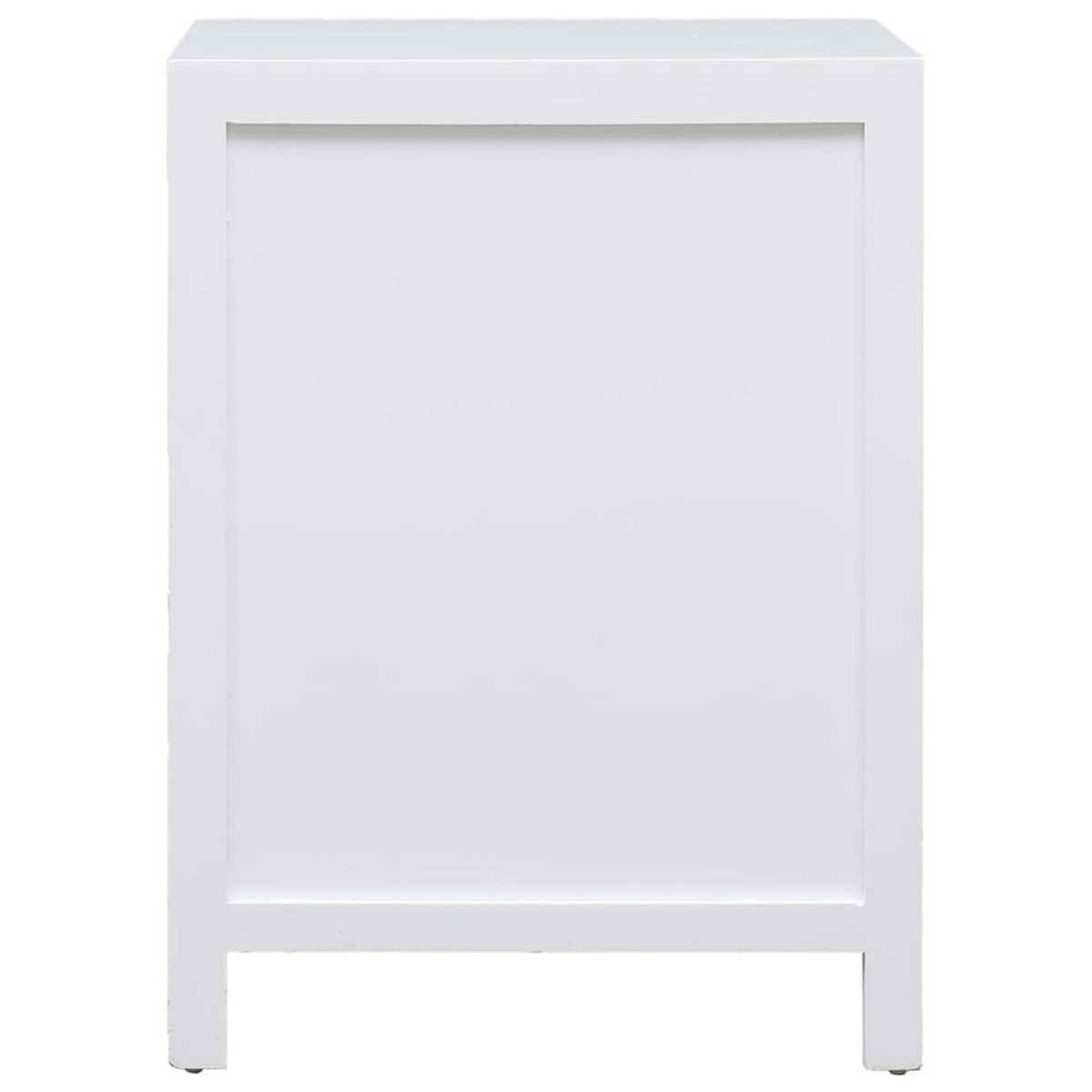 VIDAXL Table de chevet Blanc 38 x 28 x 52 cm Bois de Paulownia