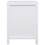 Voir la diapositive 3 : VIDAXL Table de chevet Blanc 38 x 28 x 52 cm Bois de Paulownia