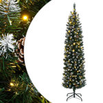 VIDAXL Sapin de Noël artificiel mince 300 LED 180 cm