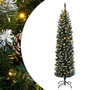 Voir la diapositive 1 : VIDAXL Sapin de Noël artificiel mince 300 LED 180 cm