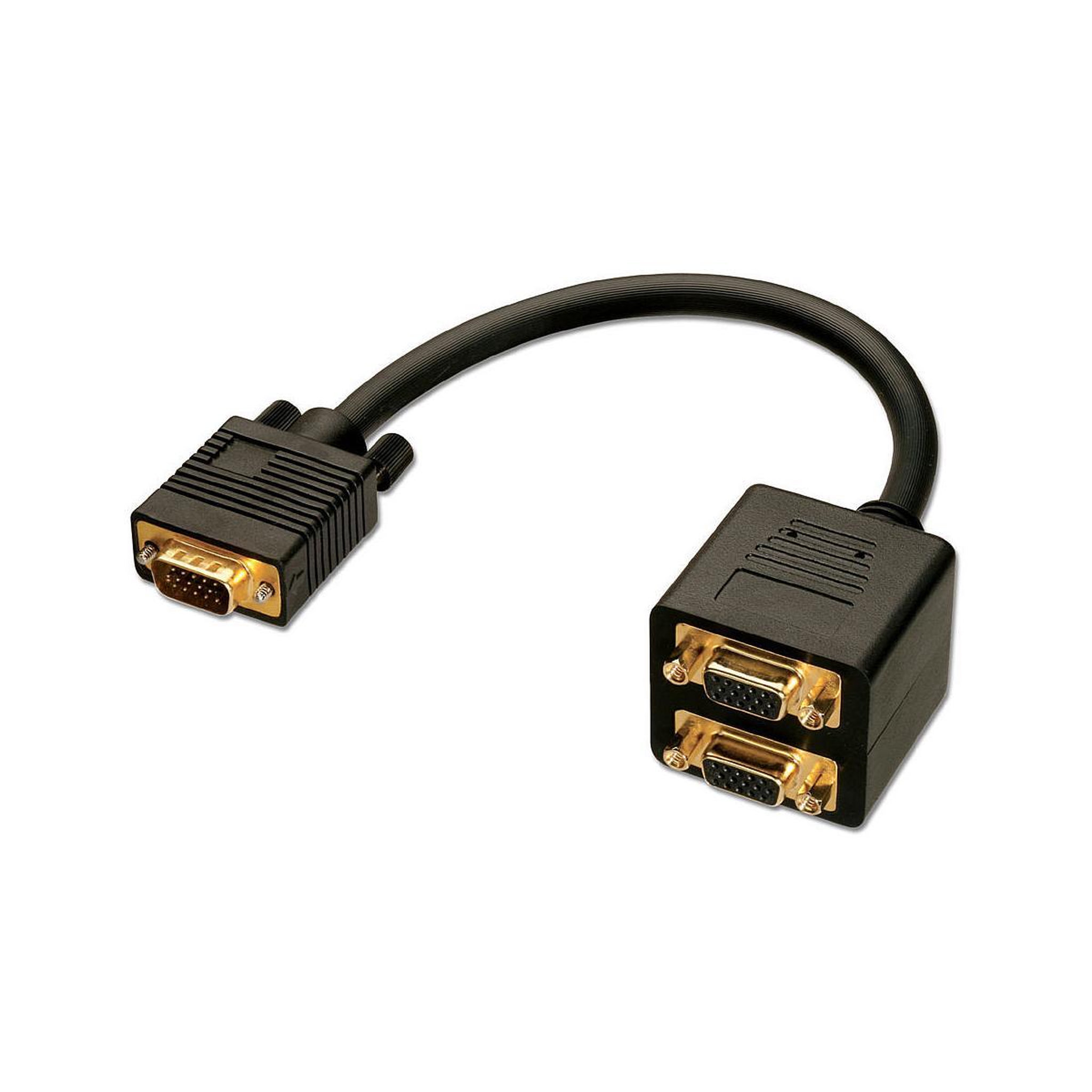 LINDY Lindy 41214 câble VGA 0,18 m VGA (D-Sub) Noir