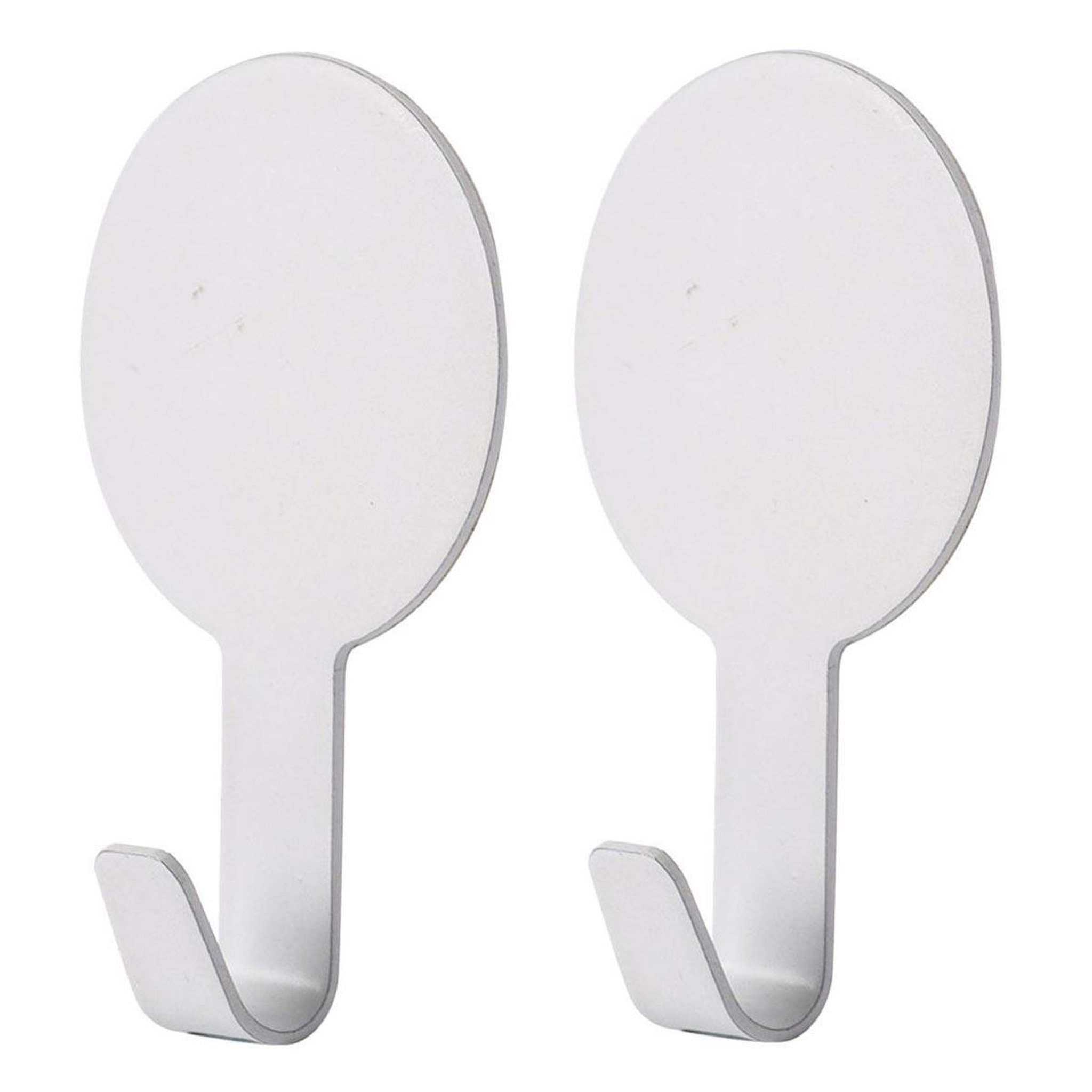 Voir la diapositive 2 : Douceur d'Intérieur Lot de 2 crochets adhésifs  fixeo  7cm blanc