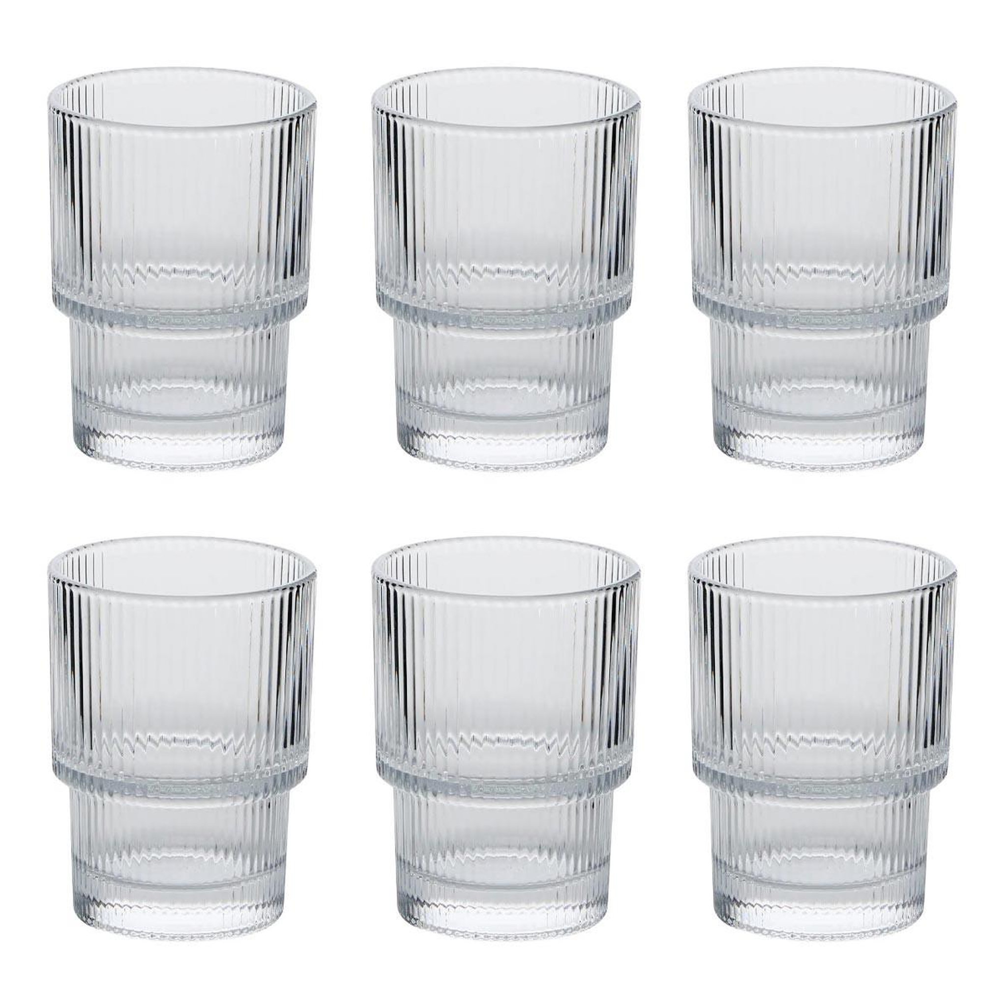 SECRET DE GOURMET Lot de 6 verres bas  emili'eau  19cl transparent