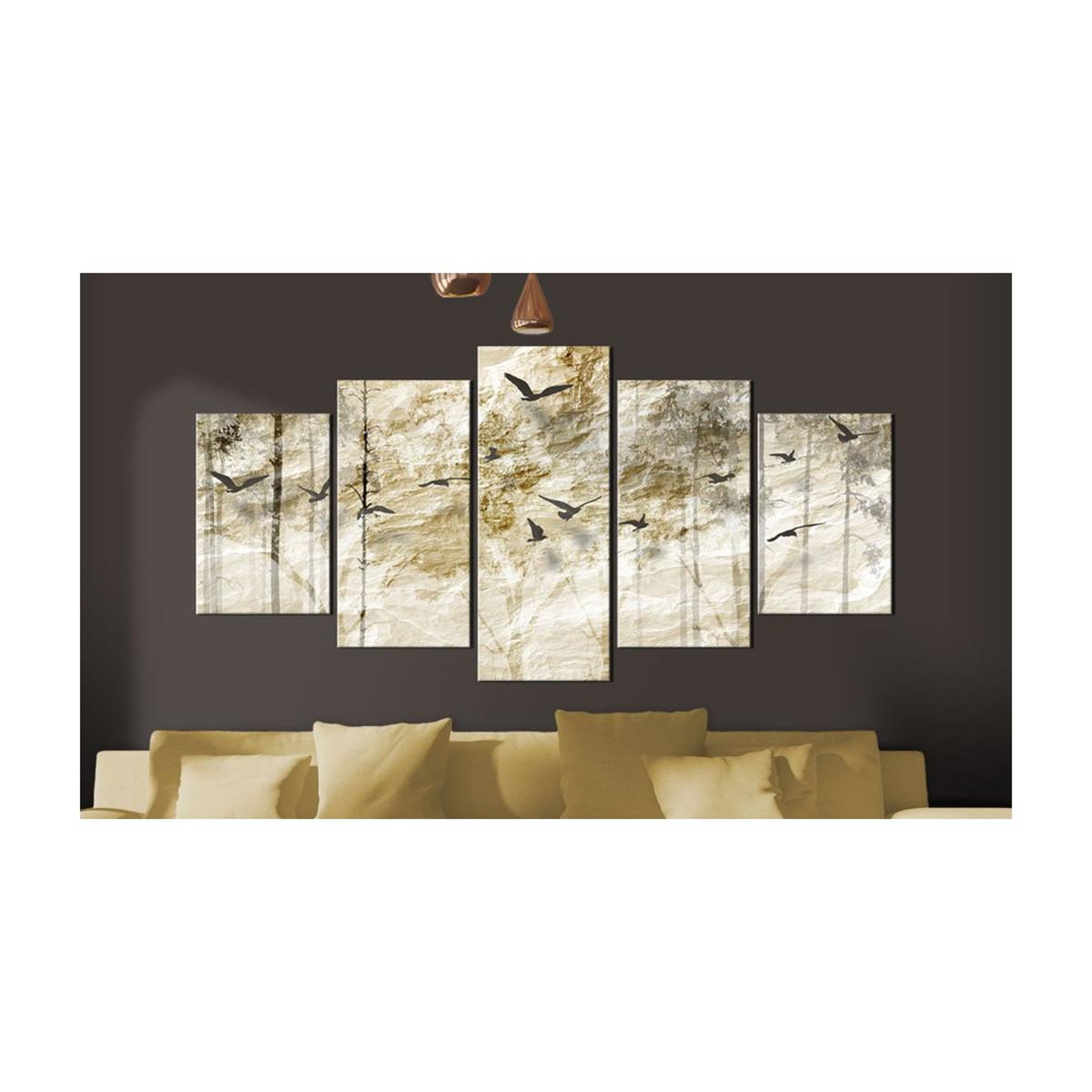 Voir la diapositive 2 : Paris Prix Tableau Imprimé  Forêt en Papier