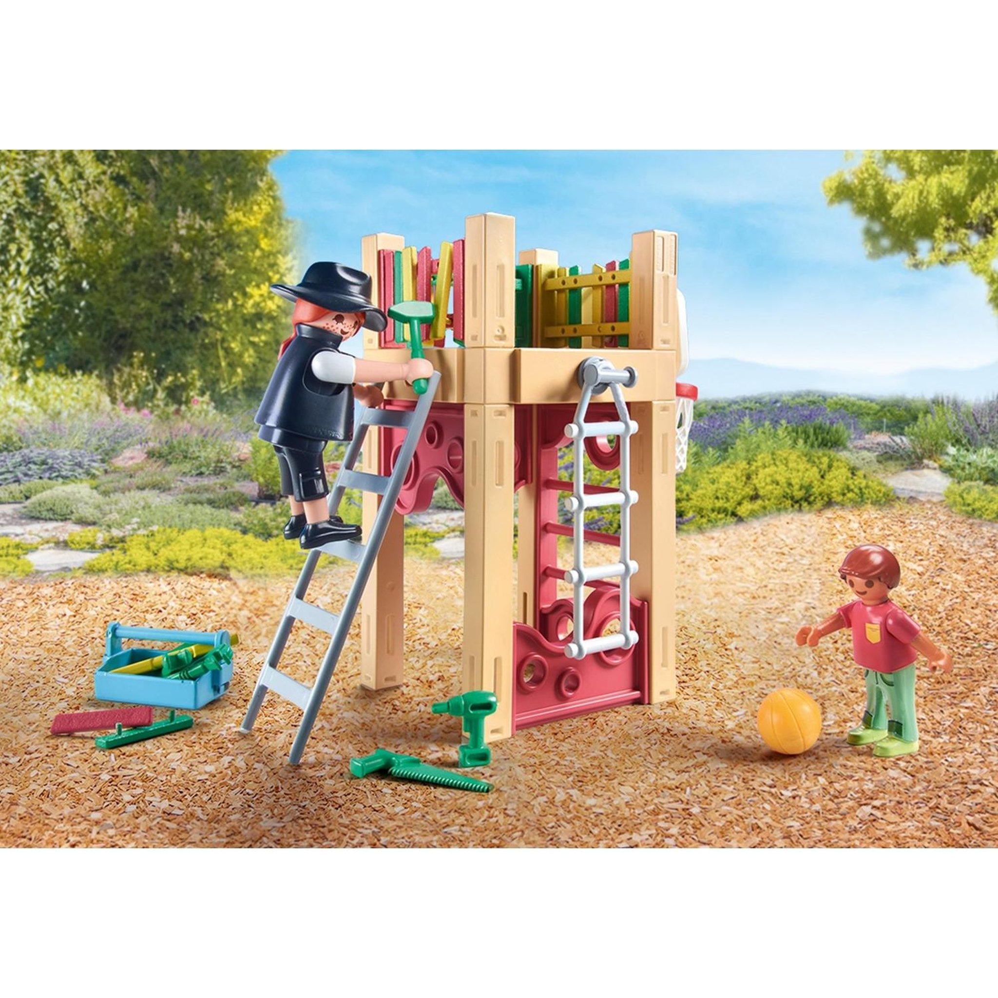 Voir la diapositive 4 : PLAYMOBIL Charpentier avec Tourelle de Jeu