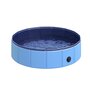 Voir la diapositive 1 : PAWHUT Piscine pour chien bassin PVC pliable anti-glissant facile à nettoyer diamètre 80 hauteur 20 cm bleu