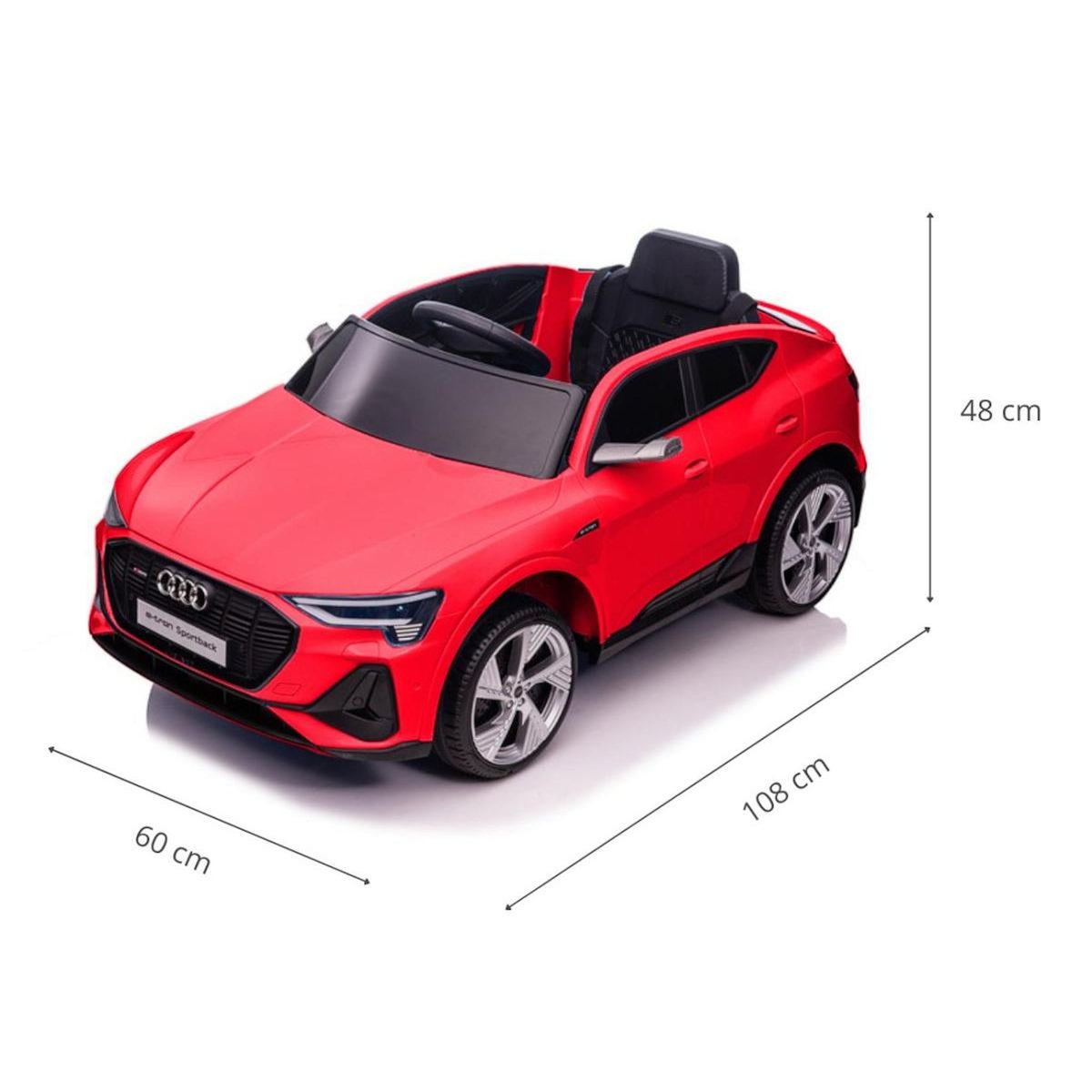 MILLY MALLY Voiture electrique Audi E-Tron Sportback 4x4 Rouge