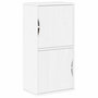 Voir la diapositive 2 : VIDAXL Armoire laterale ODDA blanc 40x24x79 cm bois massif pin