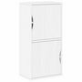 Voir la diapositive 2 : VIDAXL Armoire laterale ODDA blanc 40x24x79 cm bois massif pin