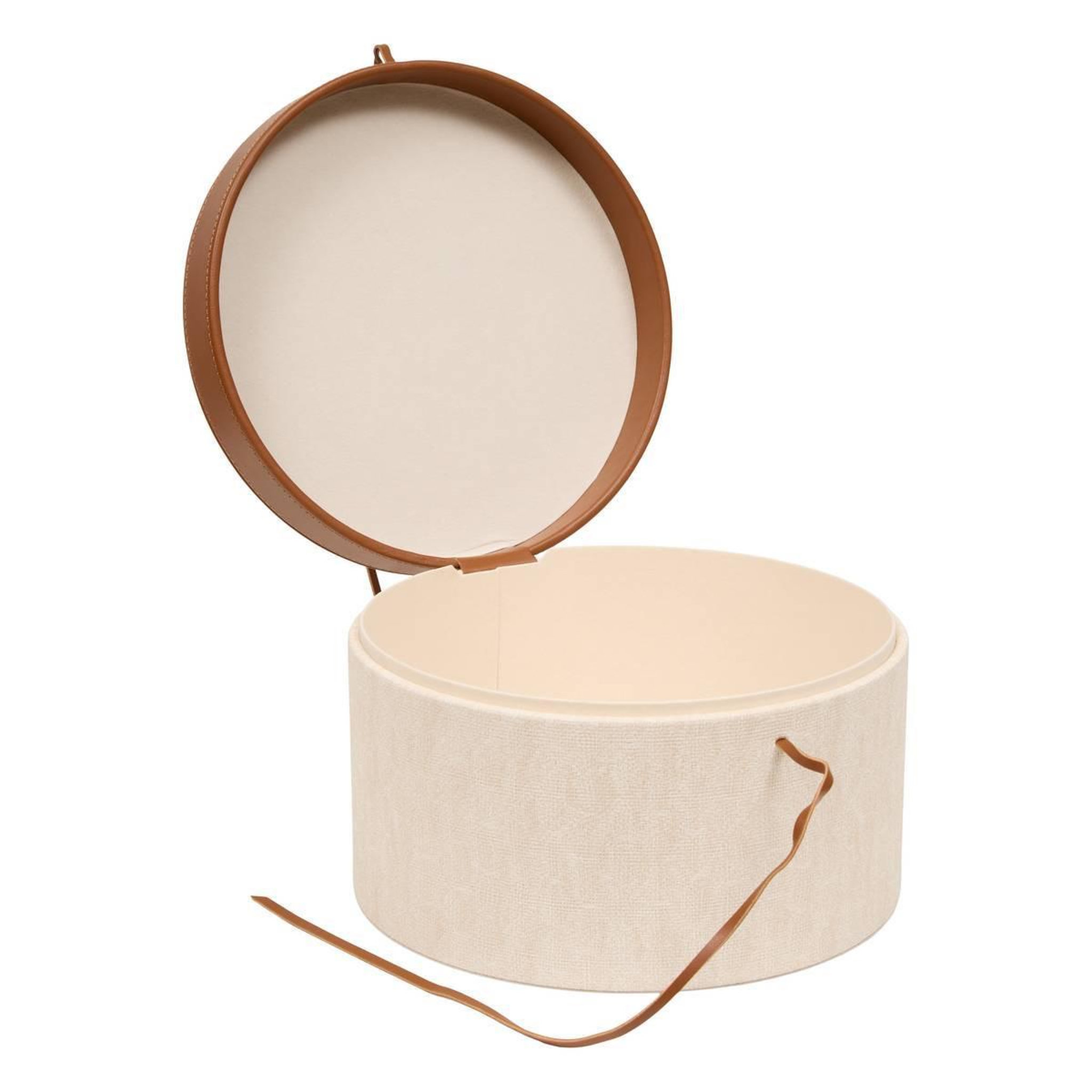 Voir la diapositive 2 : ATMOSPHERA Lot de 2 Boîtes de Rangement  Whisky  28cm Crème