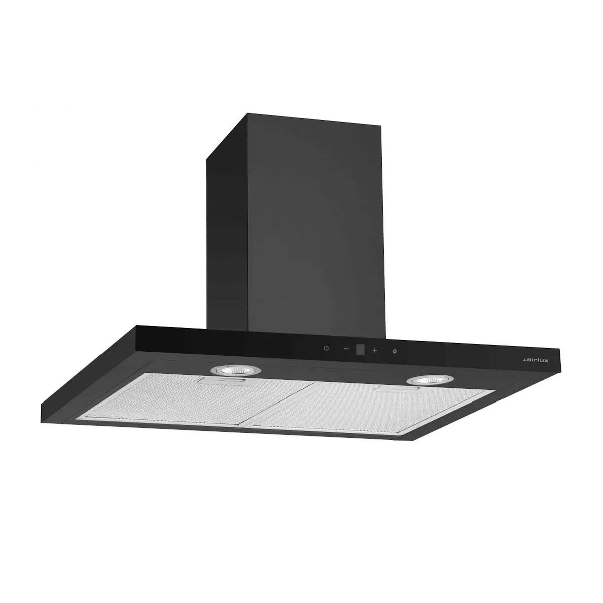 Airlux Hotte décorative murale 60cm 636m3/h noir - AHBS660BK