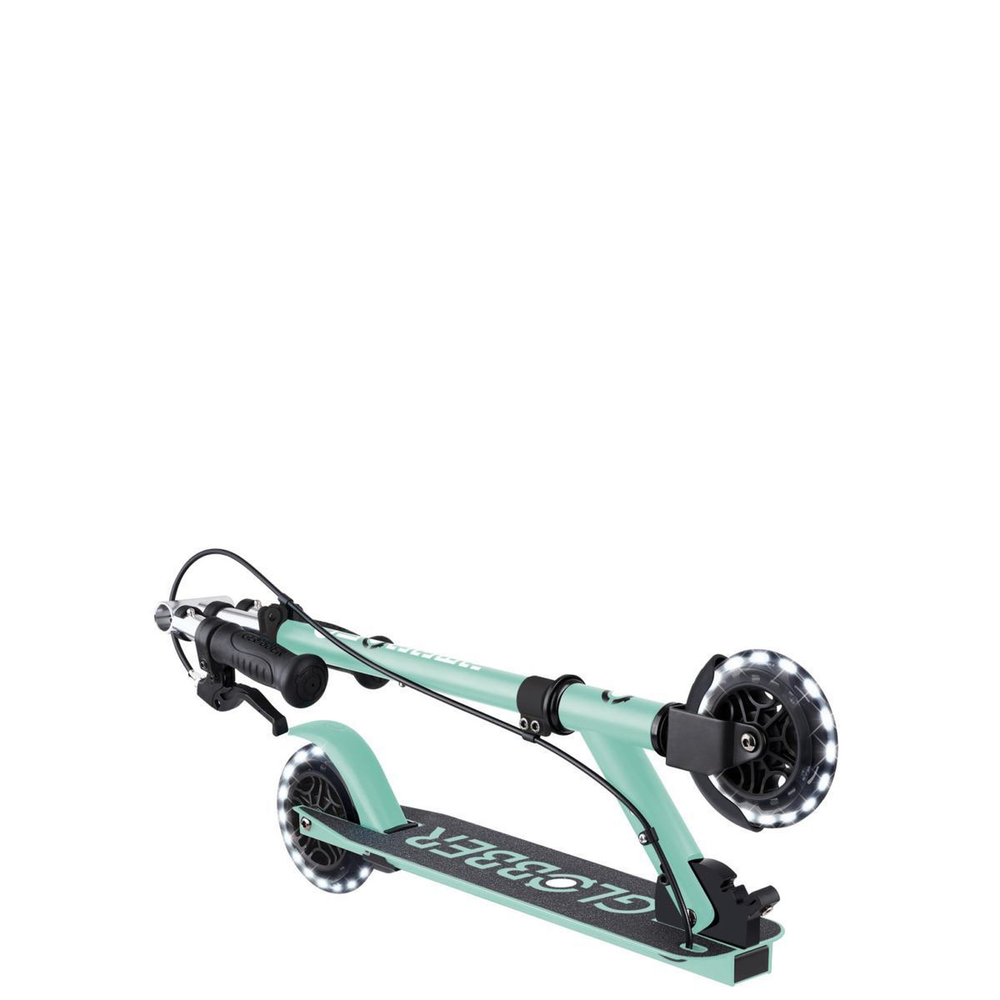 Voir la diapositive 3 : Globber Trottinette Flow Element Junior Lights menthe noir