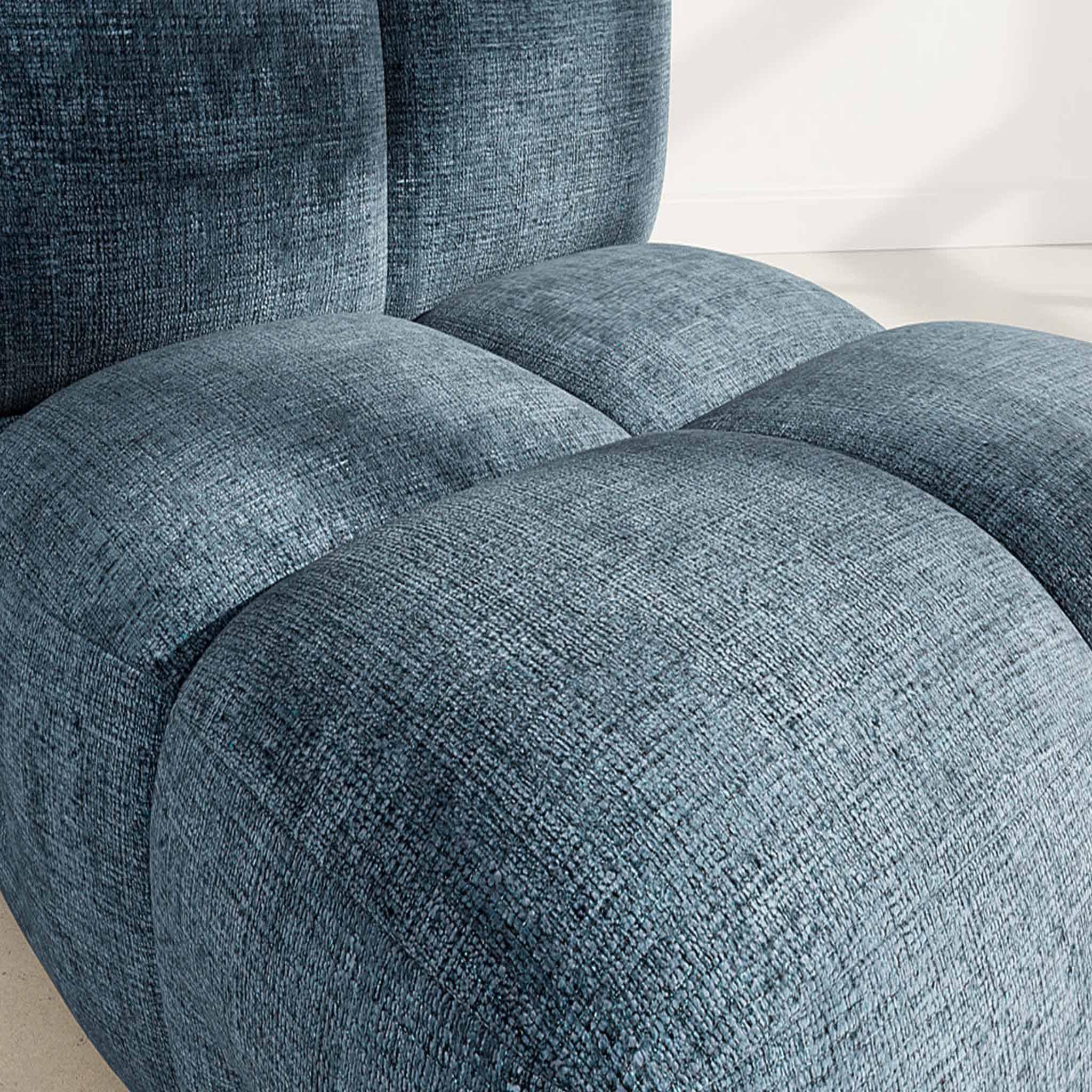 Voir la diapositive 4 : LISA DESIGN Grace - module d'assise en velours texturé