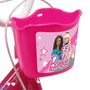 Voir la diapositive 3 : MATTEL Vélo 14'' Fille Licence  Barbie  pour enfant de 95/110 cm avec stabilisateurs à molettes - 2 freins - Panier avant - Porte poupée arrière