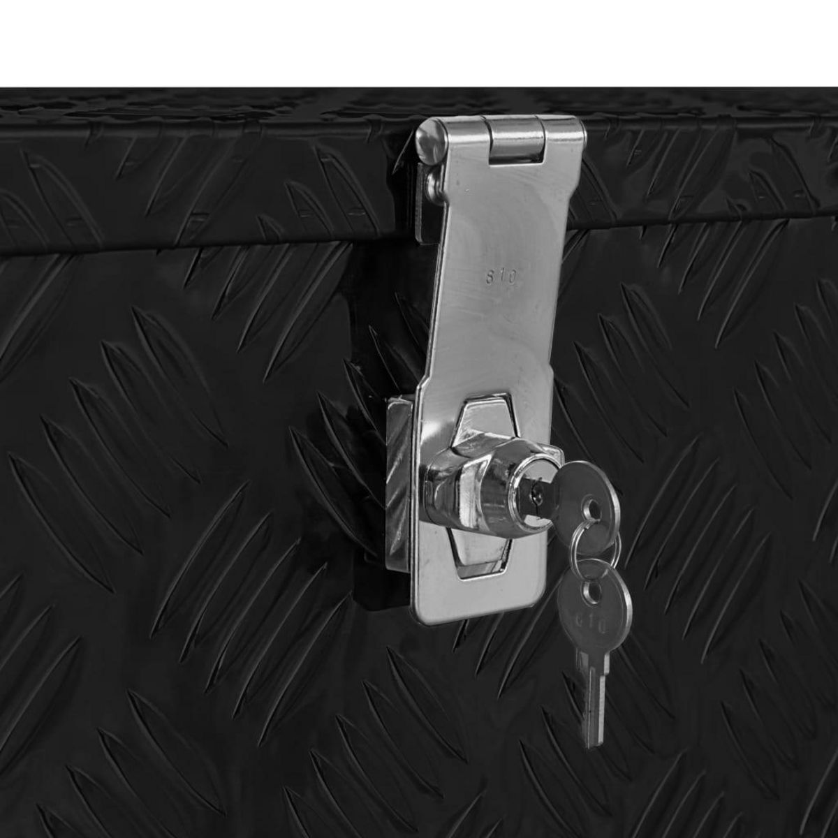 VIDAXL Boîte en aluminium 80x30x35 cm Noir