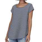 Only Top Bleu imprimé Femme Only Nova. Coloris disponibles : Bleu