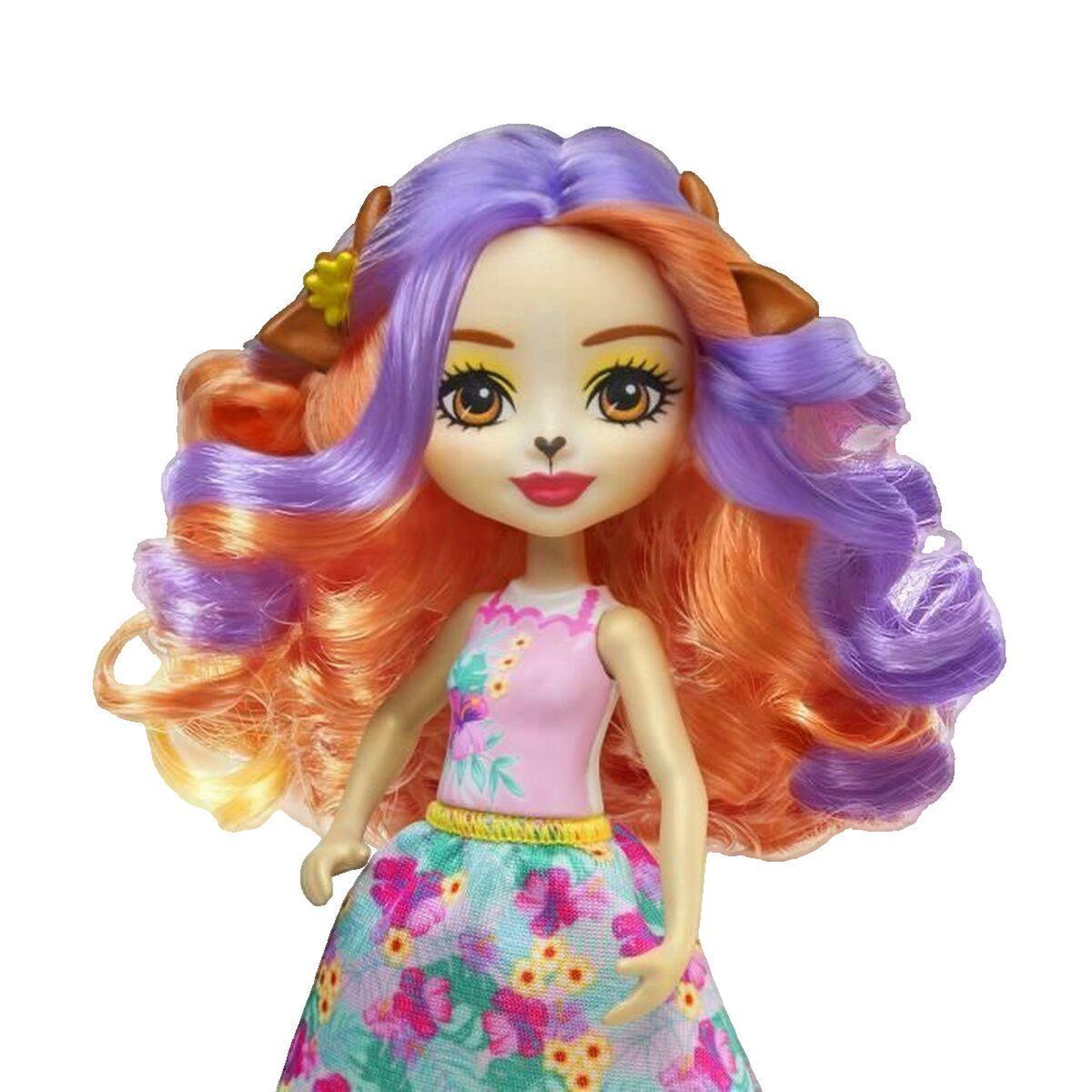 Voir la diapositive 3 : ENCHANTIMALS Poupée Enchantimals Golita Chèvre couleurs vives et tropicales