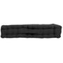 Voir la diapositive 2 : Paris Prix Coussin de Sol Uni  Panama  50x50cm Anthracite