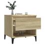 Voir la diapositive 5 : VIDAXL Table d'appoint Chene sonoma 50x46x50 cm Bois d'ingenierie