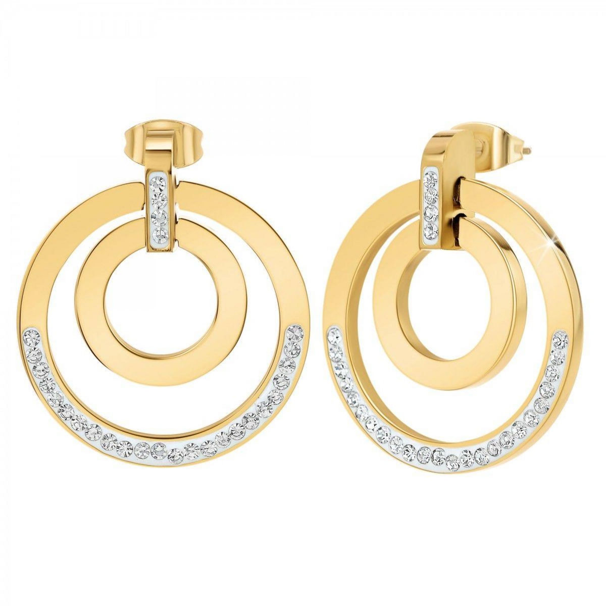 SC BOHEME Boucles d'oreilles SC Bohème ornées de Cristaux scintillants