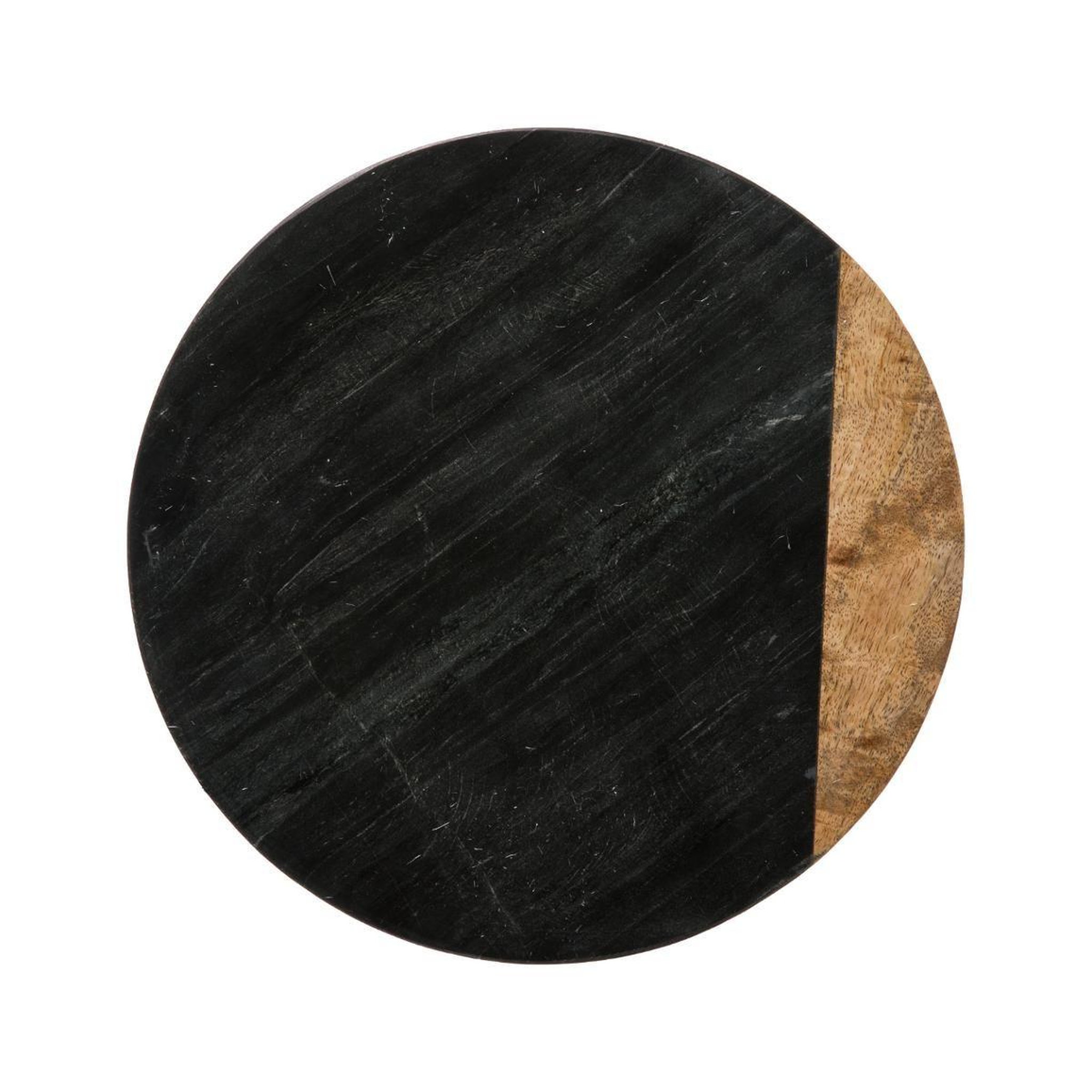 Voir la diapositive 2 : SECRET DE GOURMET Plateau tournant design  geom  30cm noir
