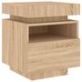 Voir la diapositive 5 : VIDAXL Armoire de chevet avec lumières LED chêne sonoma 40x39x48,5 cm