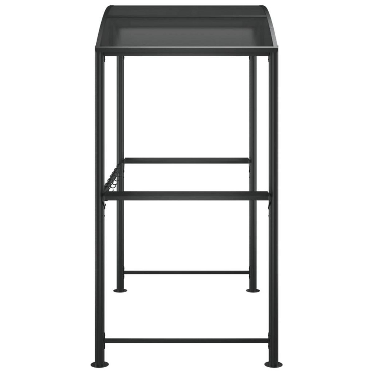 VIDAXL Gazebo BBQ et etageres laterales anthracite 210x114x230cm acier