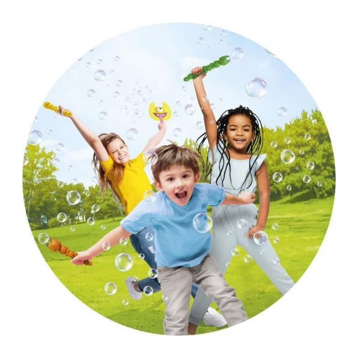 LANSAY Jeu bulles de savon - LANSAY - 25640 - Bulles Party - Bubble Ding Duo Electronic