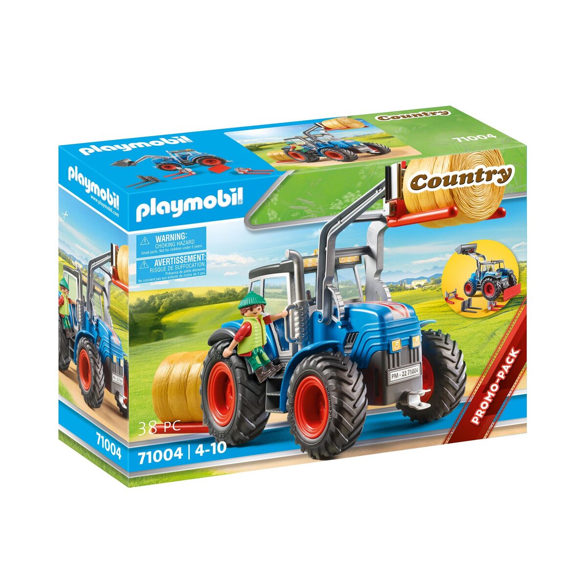 PLAYMOBIL 71004 - Tracteur et fermier