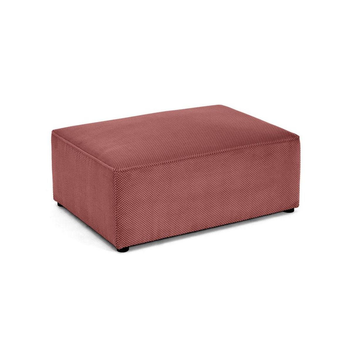 BEST MOBILIER Topaze - pouf - en velours texturé