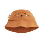 Petit Béguin Bob bébé en éponge Mio. Coloris disponibles : Marron