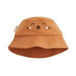 Petit Béguin Bob bébé en éponge Mio. Coloris disponibles : Marron