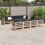 Voir la diapositive 3 : VIDAXL Salon de jardin 9 pcs bois de pin massif