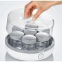 Voir la diapositive 4 : SEVERIN Yaourtière 7 pots de 150ml 13w - jg3518