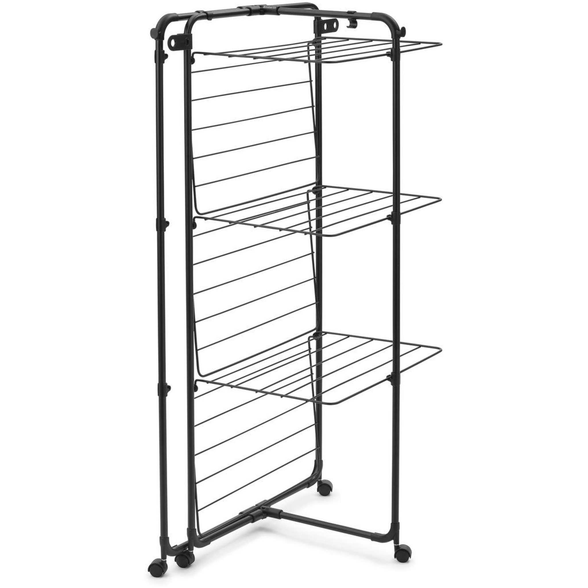 Voir la diapositive 2 : BRABANTIA Etendoir à linge Tour Hang on 23M Noir