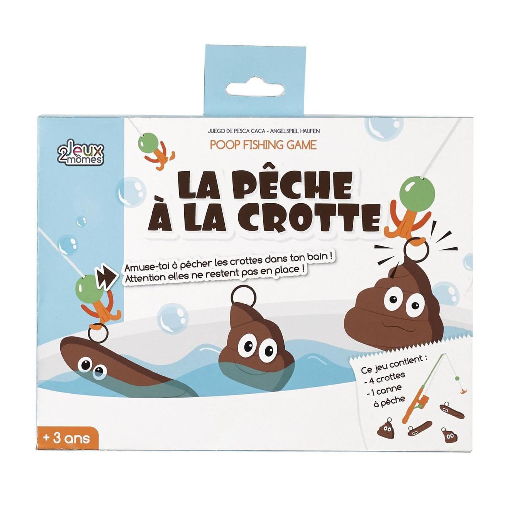 Voir la diapositive 1 : Jeux 2 momes Jeu Enfant  Pêche à la Crotte  21cm Naturel