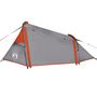 Voir la diapositive 5 : VIDAXL Tente de camping tunnel 2 personnes gris et orange impermeable
