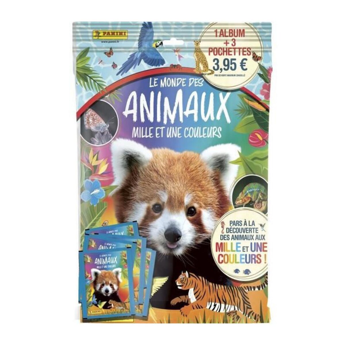Panini Pack de démarrage - PANINI - Animaux 2025 - Album + 3 pochettes - 15 stickers