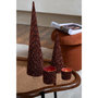 Voir la diapositive 4 : Paris Prix Lot de 3 Cônes Déco  Perles  45cm Rouille