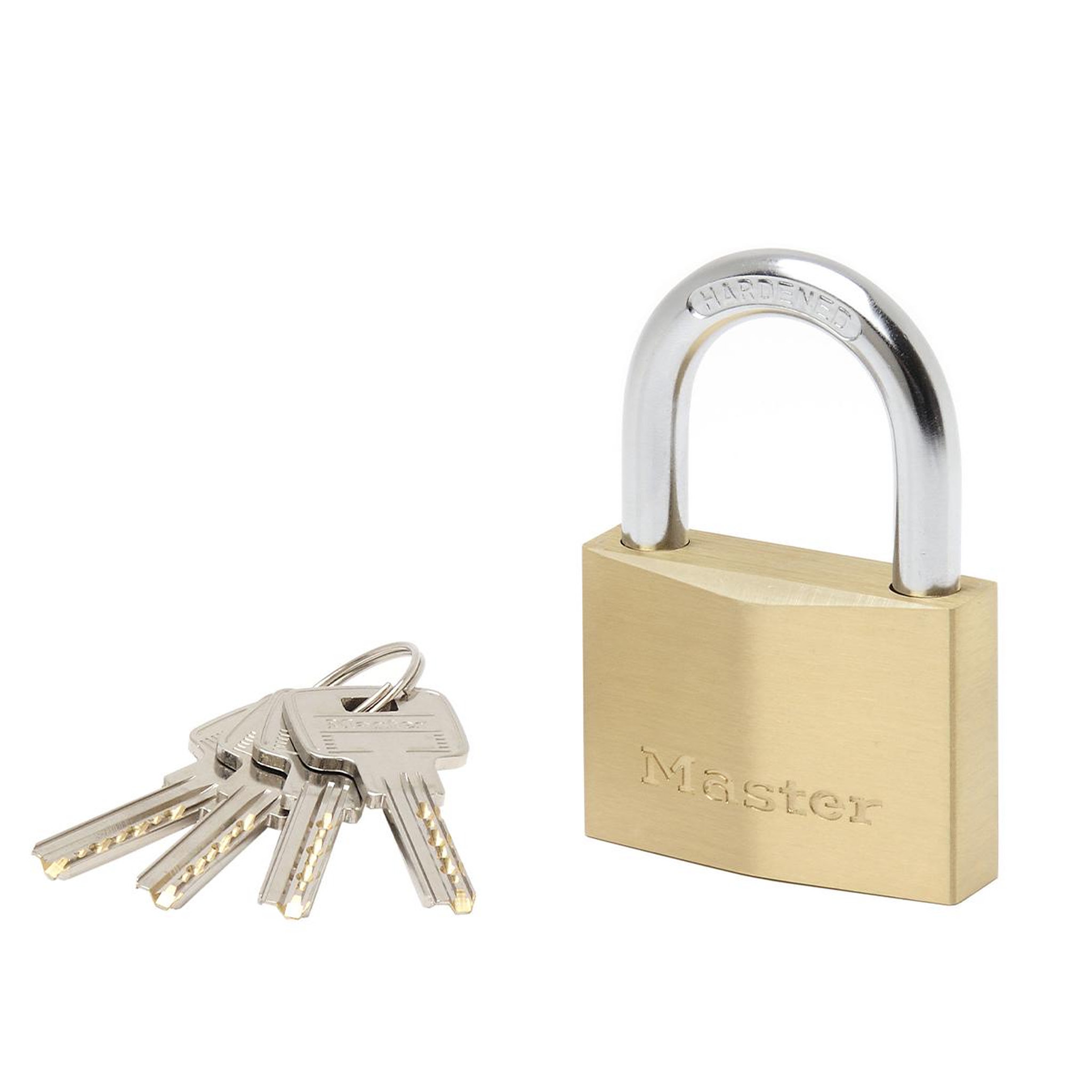 Master lock 2960eurd cadenas à clé extra fin en laiton, doré, 8,8 x 6 x 2,1 cm