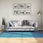 Voir la diapositive 1 : VIDAXL Tapis OVIEDO a poils courts turquoise 140x200 cm