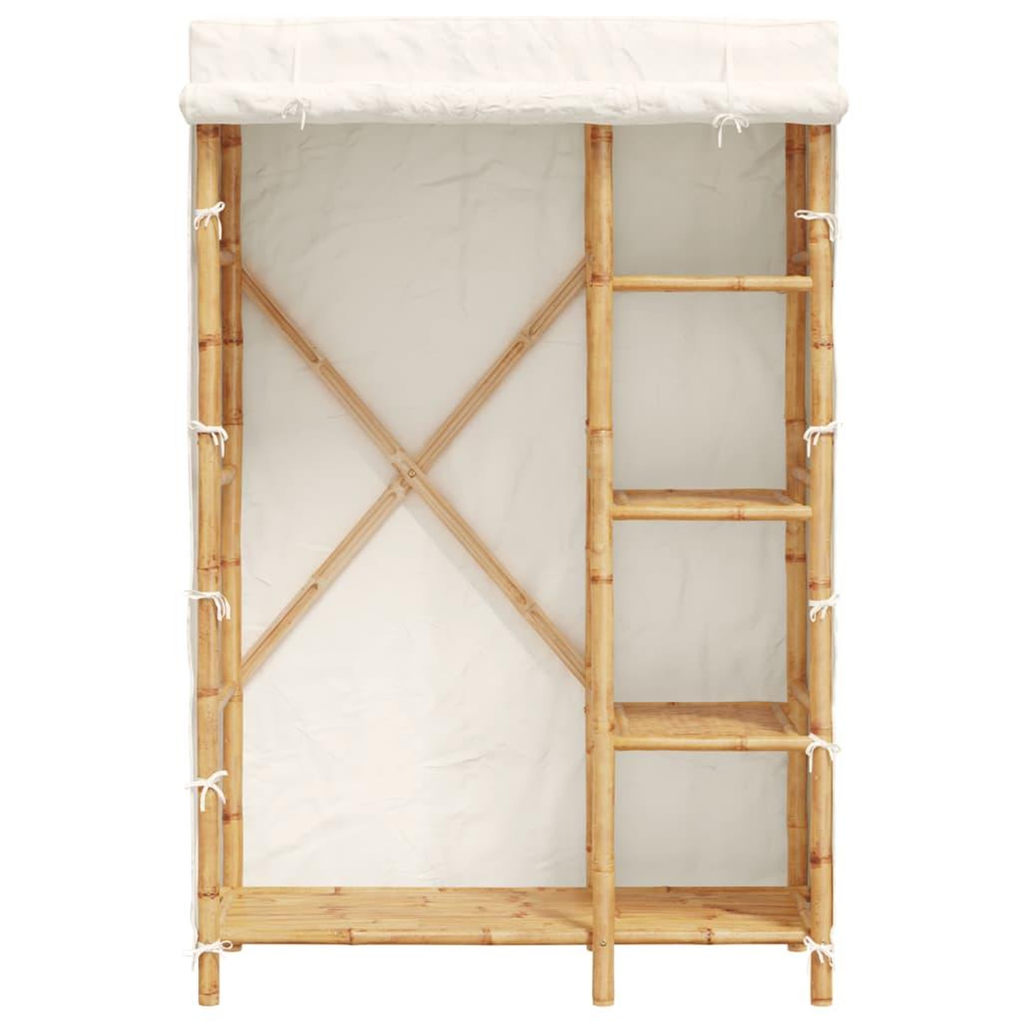 Voir la diapositive 3 : VIDAXL Garde-robe 110x45x170 cm bambou