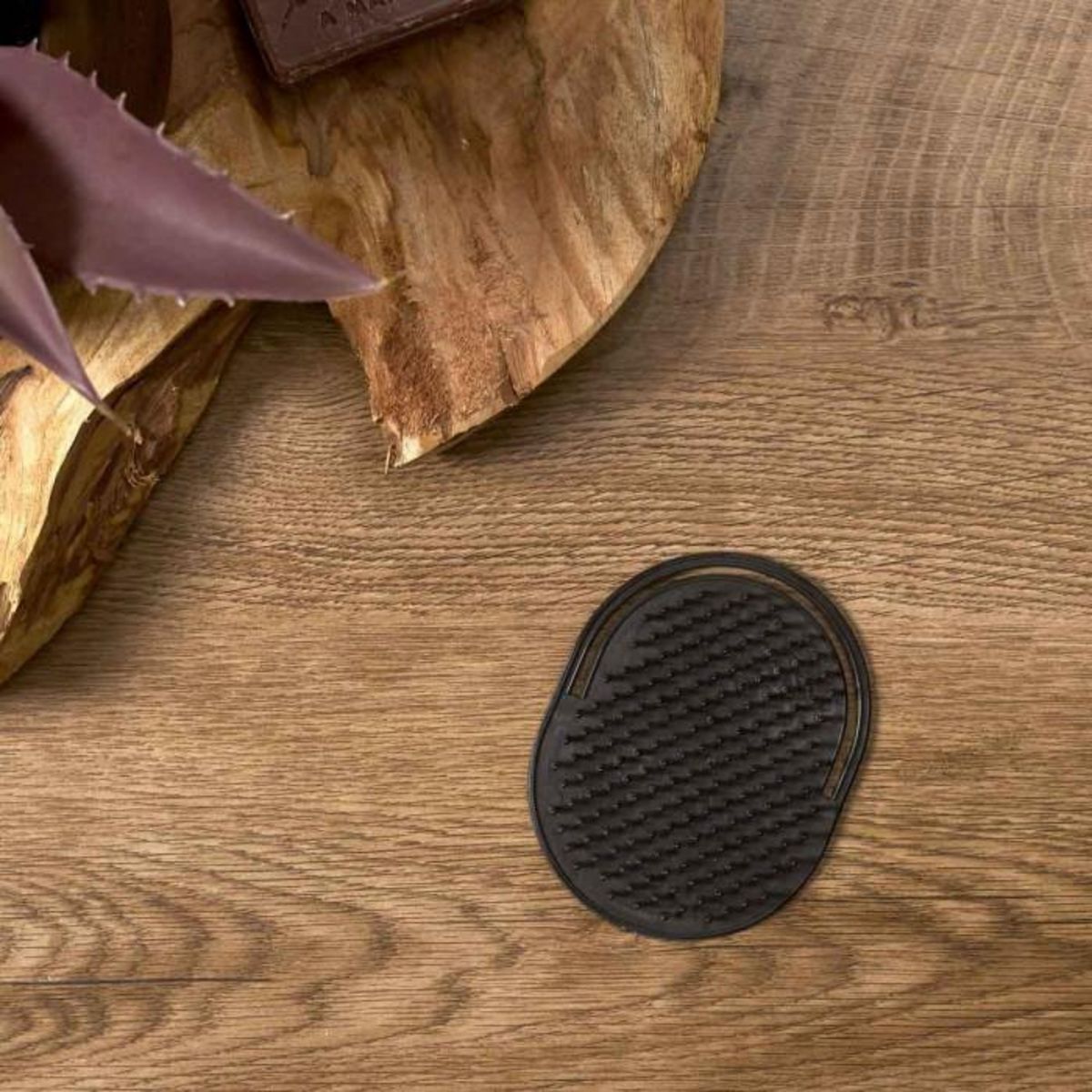 Paris Prix Lot de 2 Brosses à Cheveux  Homme  10cm Noir