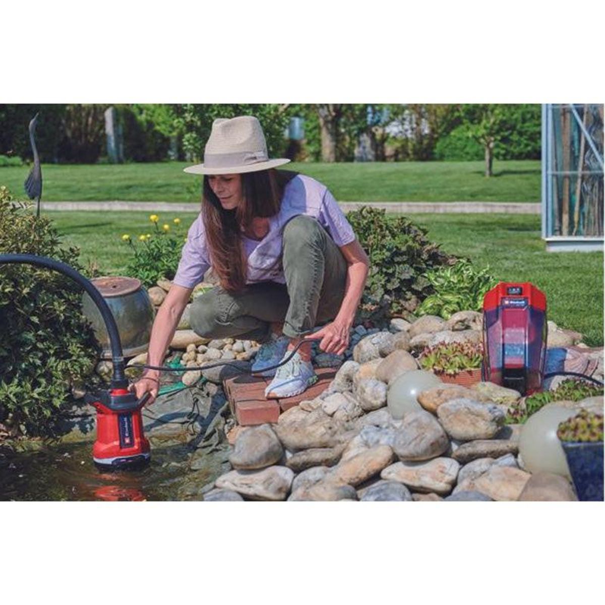 Einhell Pompe d'évacuation eaux usées sans fil GE-DP 18/25 Li Solo - sans batterie