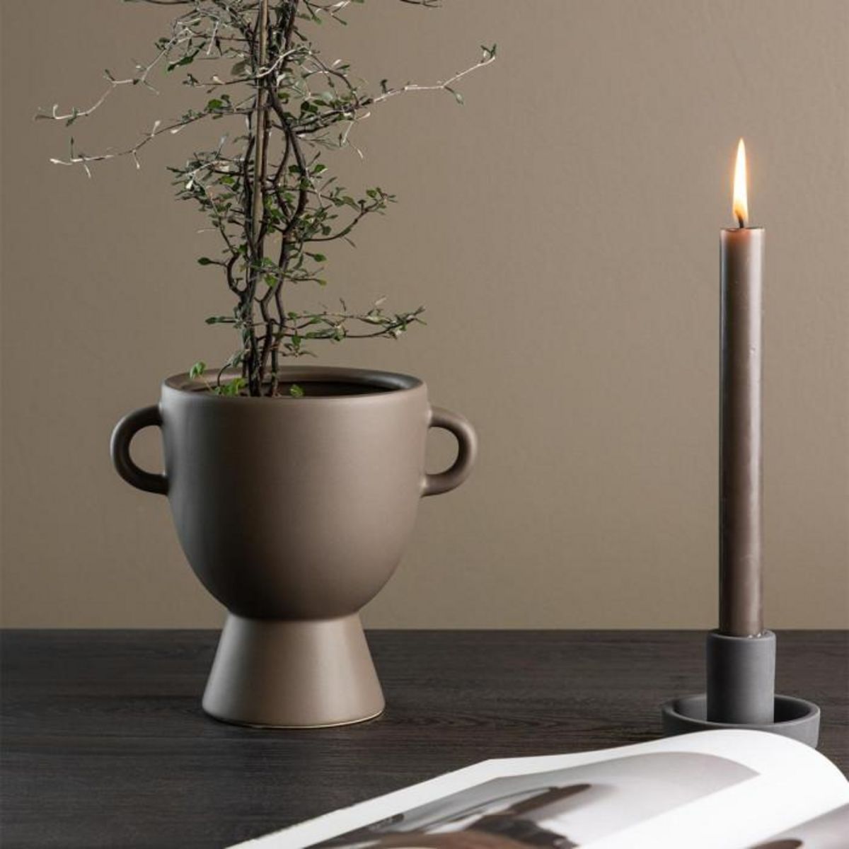 Paris Prix Pot Design en Céramique  Cent  18cm Marron