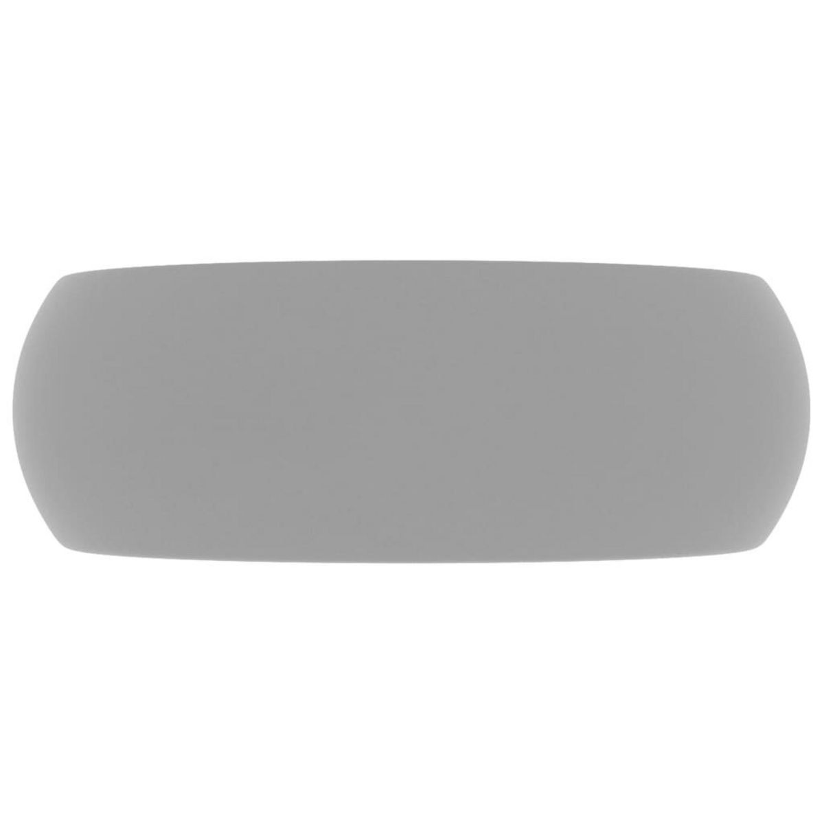 VIDAXL Lavabo rond de luxe Gris clair mat 40x15 cm Ceramique