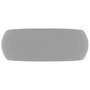 Voir la diapositive 4 : VIDAXL Lavabo rond de luxe Gris clair mat 40x15 cm Ceramique